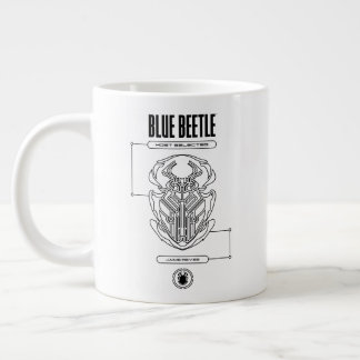 Blue Beetle Scarab Tech Graphic Jumbo Mugg