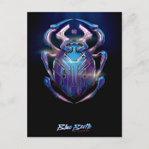 Blue Beetle Scarab Theatrical Poster Vykort