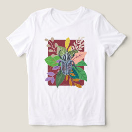 Blue beetle watercolor t shirt