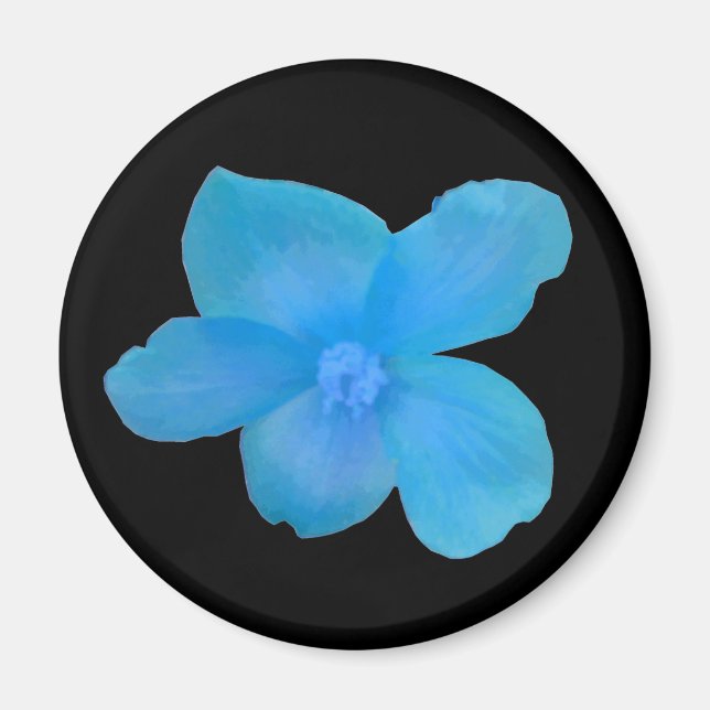 Blue Begonia Magnet (Framsidan)