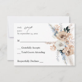 Blue & Beige Boho Blommigt no Meal OSA