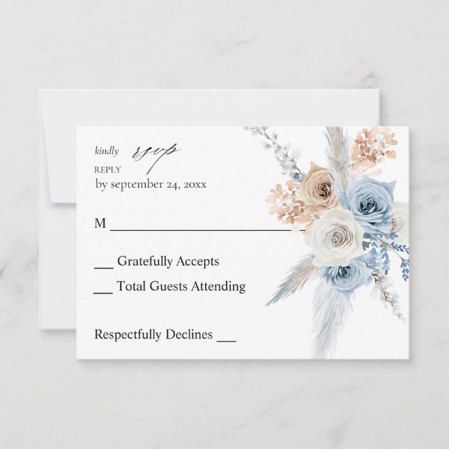 Blue & Beige Boho Blommigt on Meal OSA 2 (Framsida)