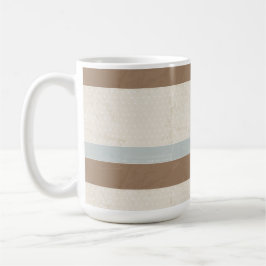 Blue Beige Brown Soft Polka dots Retro Background Kaffemugg