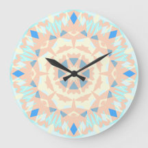 Blue Beige Geometric Star Summertime Decor