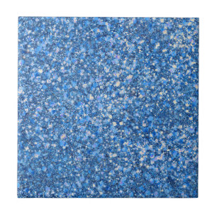 Blue Belle Färg Faux Glitter Ceramic Tile Kakelplatta