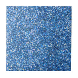 Blue Belle Färg Faux Glitter Kakelplatta