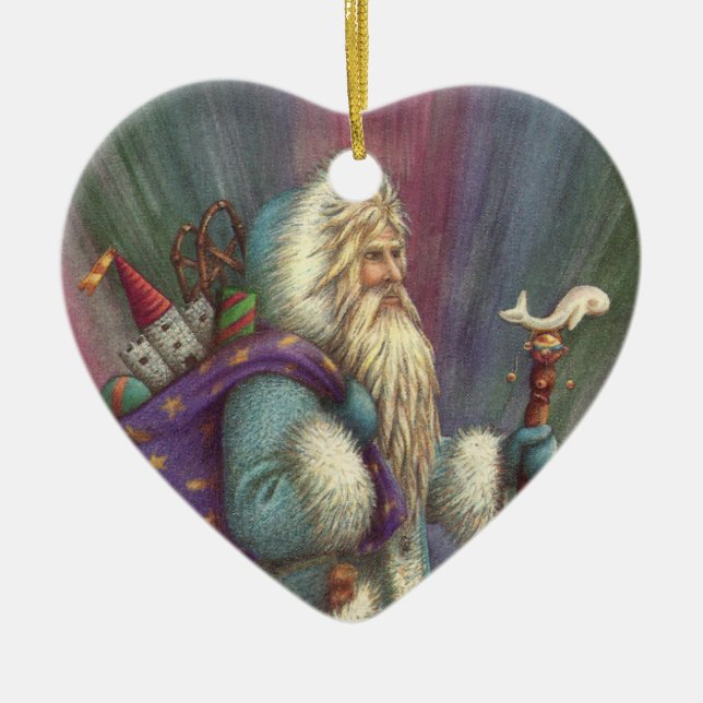 BLUE BELSNICKLE, NORDIN LJUS & PENGUINER JULGRANSPRYDNAD KERAMIK (Framsidan)