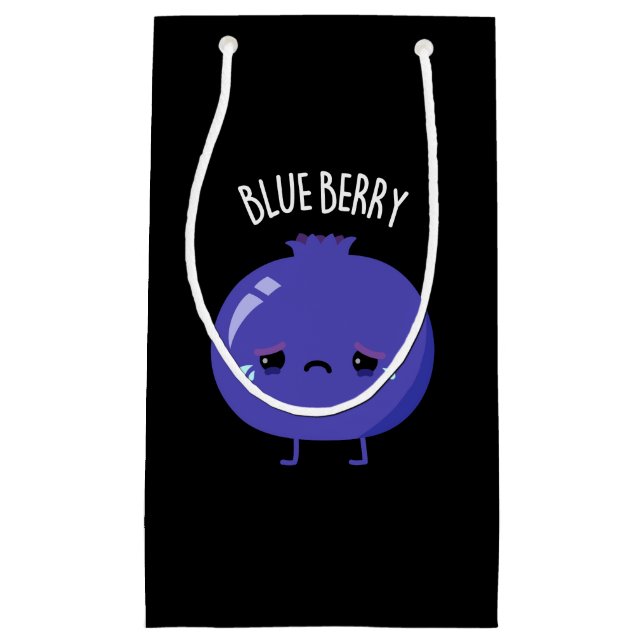 Blue Berry Funny Blueberry Pun Mörk BG (Framsidan)