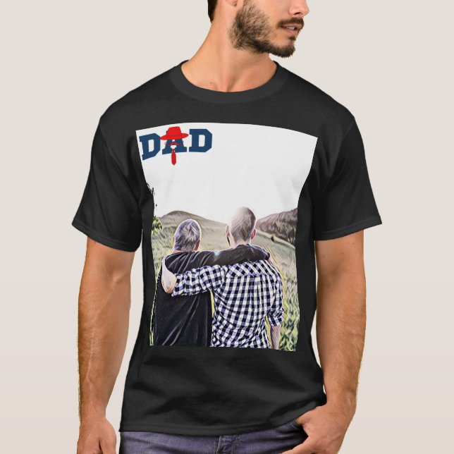 Blue best grandpa ever the times t shirt (Framsida)