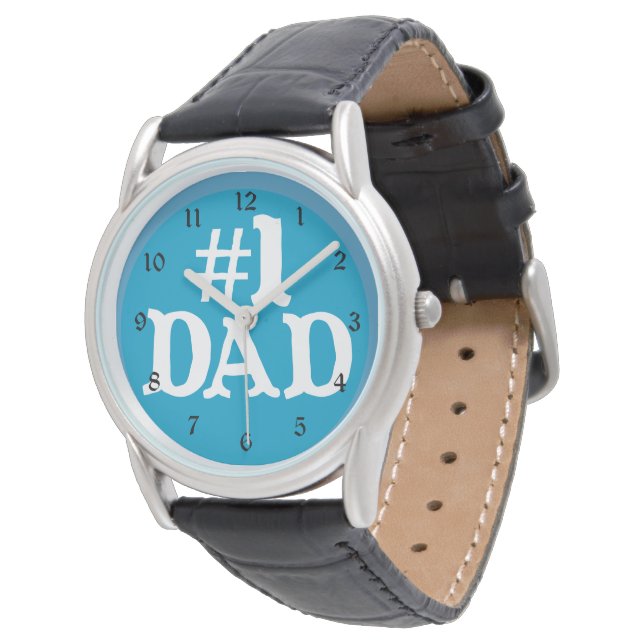 Blue Best Pappa Armbandsur (Vinklad)