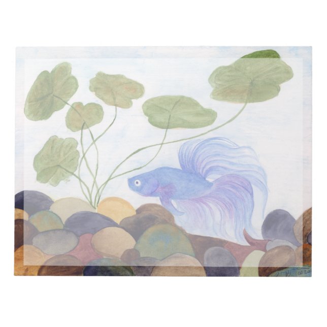 Blue Betta Anteckningsblock (Framsida)