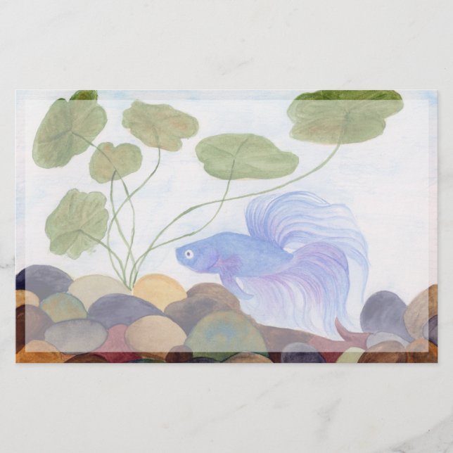 Blue Betta Brevpapper (Framsida)