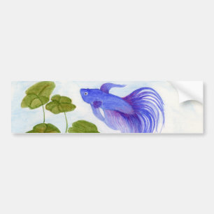 Blue Betta Fish Bildekal