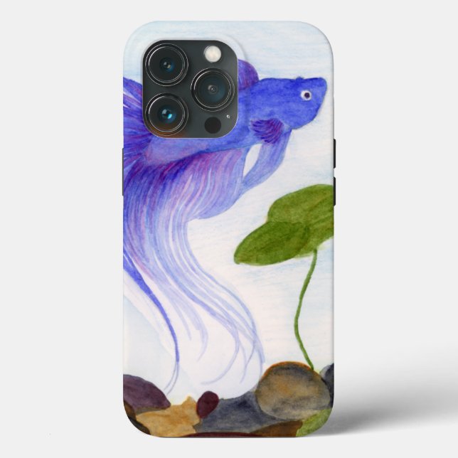 Blue Betta Fish Fodral-Mate iphone case (Baksida )