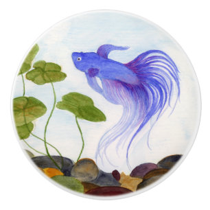 Blue Betta Fish Knopp