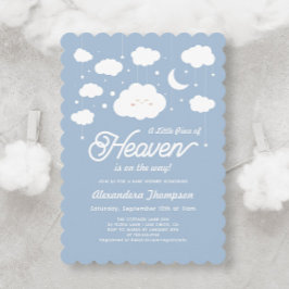 Blue Biet i Heaven Sent Baby Shower Inbjudningar