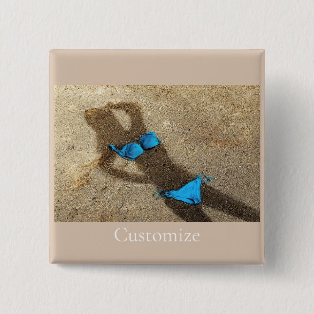 Blue Bikini Beach Sand Thunder_Cove Knapp (Framsida)