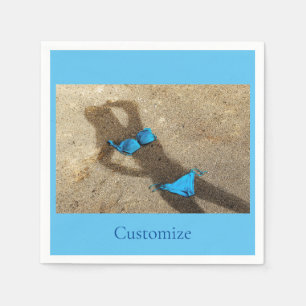 Blue Bikini Beach Sand Thunder_Cove Pappersservett