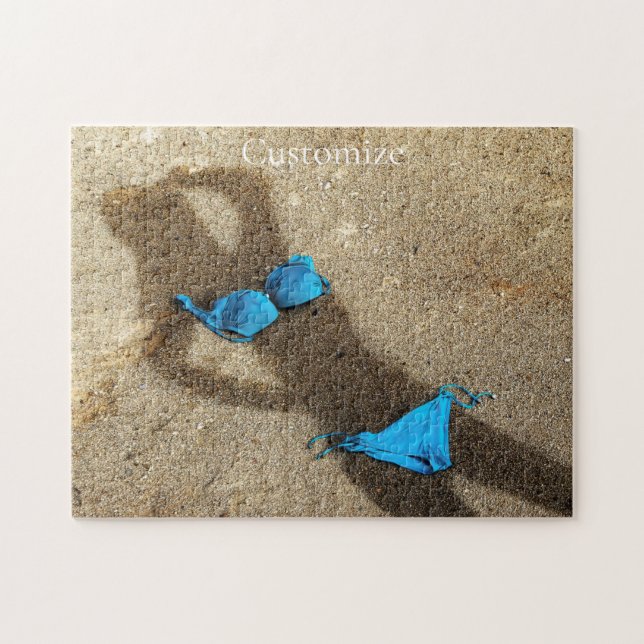 Blue Bikini Beach Sand Thunder_Cove Pussel (Horisontell)