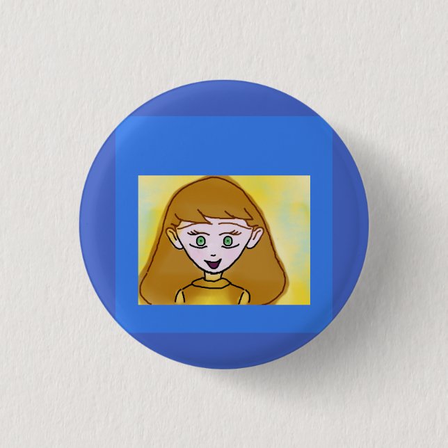 Blue Bingo Anime-knapp Knapp (Framsida)