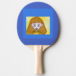 Blue Bingo Anime Ping Pong Paddle Pingisracket
