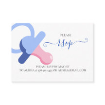 BLUE BINKY, BABY SHOWER OSA-Kortet