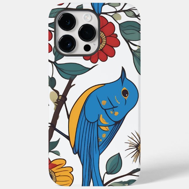 Blue Bird and WildblomFolk Art (Baksida)