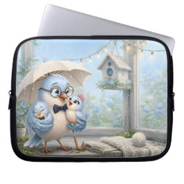 Blue Bird Family Electronics Resväska – Far Laptop Fodral