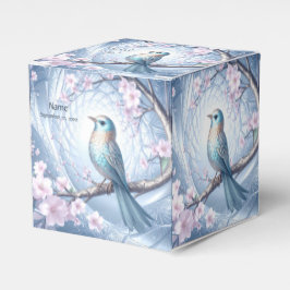 Blue Bird Floral Favor Box Presentaskar