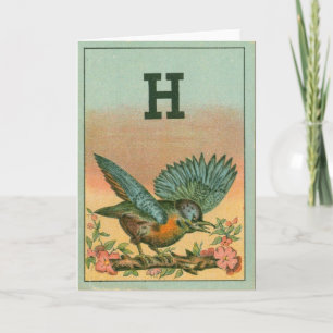 Blue Bird H Anteckningskort