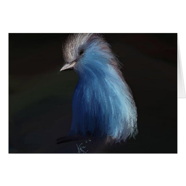 BLUE BIRD HÄLSNINGSKORT (Framsidan Horizontal)