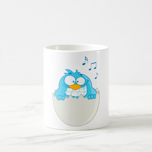 Blue Bird Hatching Kaffemugg (Skapare uppladdad)