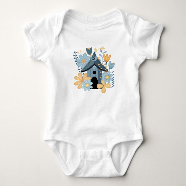 Blue Bird House T Shirt (Framsida)