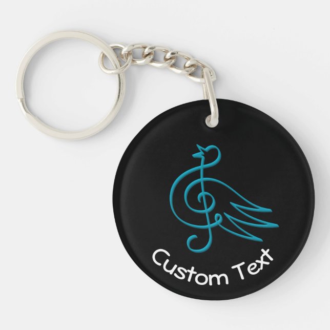Blue Bird Music Keychain (Framsidan)