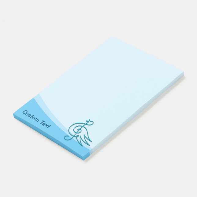 Blue Bird Music Post-it Block (Vinklad)
