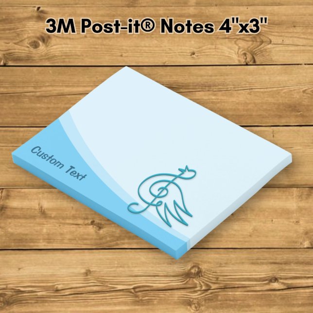 Blue Bird Music Post-it Block (Skapare uppladdad)
