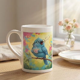 Blue Bird Mysig Specialmugg Benporslin Mugg