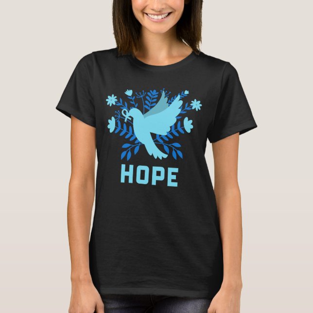 Blue Bird of Hope and Peace - Dove T Shirt (Framsida)