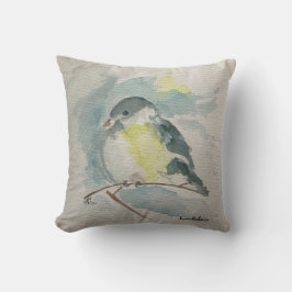 Blue Bird Pillow Kudde