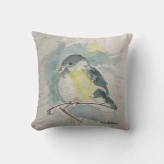 Blue Bird Pillow Kudde