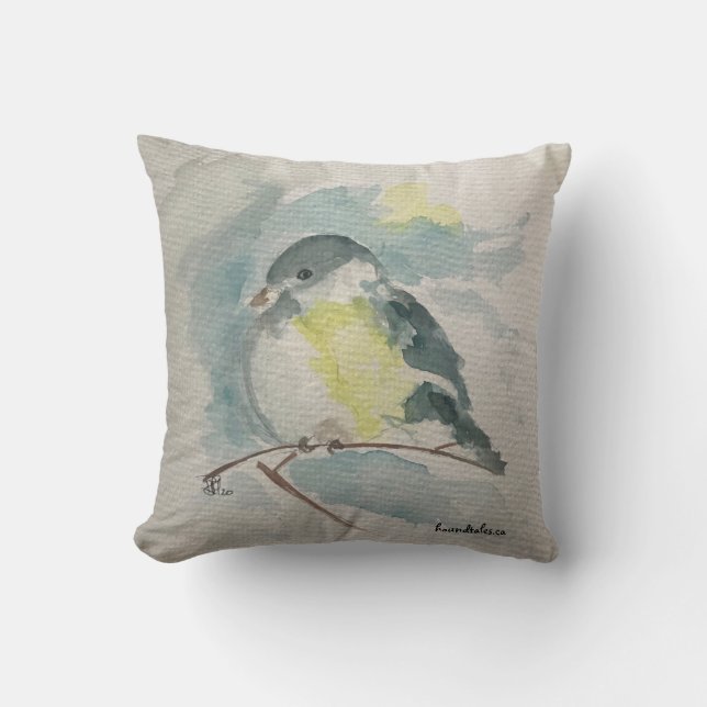 Blue Bird Pillow Kudde (Framsida)