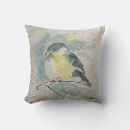 Blue Bird Pillow Kudde