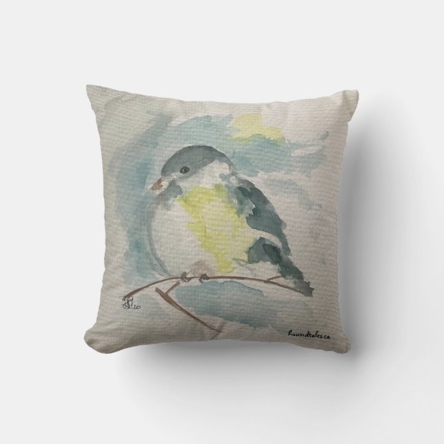 Blue Bird Pillow Kudde (Framsida)