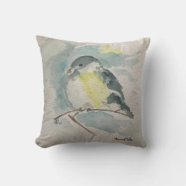 Blue Bird Pillow Kudde