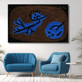 Blue Bird Pumpkin - Paul Klee 1939 Canvastryck