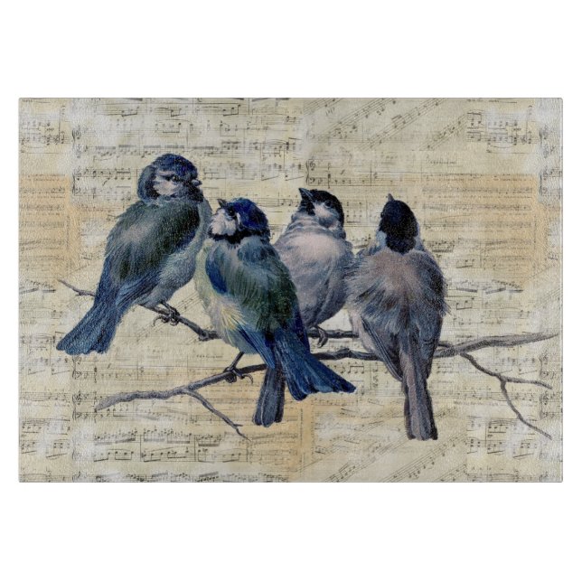 Blue Birds Vintage Lakan Music Caking Board (Framsidan)