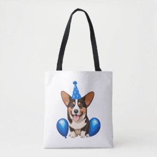 Blue Birthday Puppy Classic T-Shirt Tygkasse