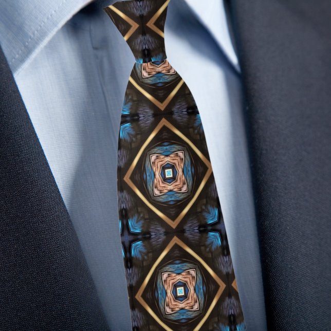 Blue Black Bronze Diamond Pattern Slips (Skapare uppladdad)