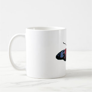 Blue Black Butterfly Art Kaffemugg