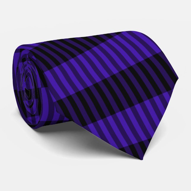 Blue Black Check Neck Tie Slips (Rullad)